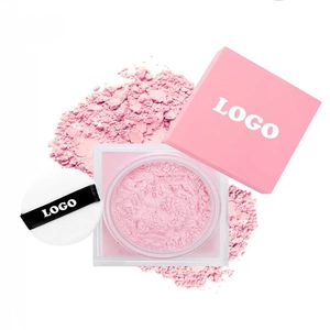 El mejor <span class=keywords><strong>polvo</strong></span> de ajuste suelto incoloro de terciopelo rosa de etiqueta privada Control de aceite mate Corrector de larga duración resistente al agua Maquillaje mineral - Product Image 1