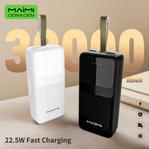 <span class=keywords><strong>Batterie</strong></span> externe Maimi 30000mAh à charge rapide 22.5W PD/QC/SCP/FCP/VOOC multi-protocoles grande capacité - Product Image 1