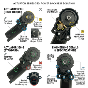 Motor de Reclinación de Asiento EasGain Plug and Play de <span class=keywords><strong>7</strong></span> Dientes, 13.5V, Motor Eléctrico para Inclinación de Asiento, Larga Duración y Rendimiento Estable - Product Image 1