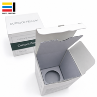 Boîte en carton pliable personnalisée, boîte d'emballage en carton blanc pour bougie, cosmétique, avec logo de conception gratuit