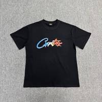 Nouveau T-shirt unisexe double fil 2026, tee-shirt tendance à manches courtes 240 g/m² avec logo imprimé, haut décontracté et mode pour l'été
