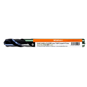 Fraise à queue en carbure monobloc, revêtement Nano TiAlN, 4 dents, pour chanfreinage à 60 degrés et fraisage de contour en métal - Product Image 2