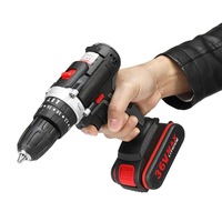 Perceuse à percussion sans fil 20V Li-ion avec mandrin auto-serrant, vitesse variable et couple réglable, visseuse industrielle OEM pour le bois