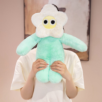 Fabricants de jouets en peluche personnalisés : Créez vos propres jouets pas chers, poupée personnagre de grande taille à pétales verts