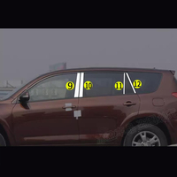 Molduras Decorativas de Acero Inoxidable para Ventanas de Automóviles Toyota RAV4 2008 2009 2010 2011 2012 2013, Accesorios Exteriores, Kit de Estilo Automotriz
