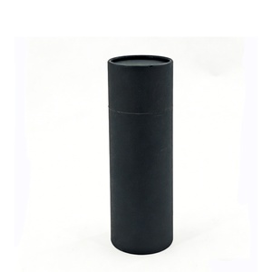 Eco-Friendly Black Tube Digital Printed <b>Biodegradable</b> <b>Paper</b> Tube Packaging Recycle Materials for Storage - Product Image 2