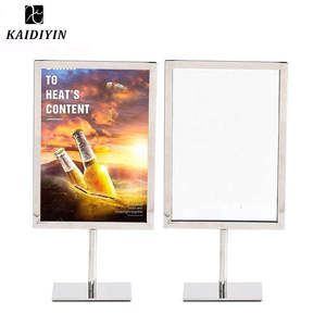 บอร์ดสแตนเลสแบบตั้งยืน A4แบบพกพาแผงวางป้ายแต่งงาน - Product Image 4