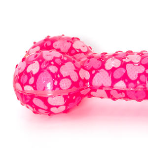 2025 Offre Spéciale Tpr Bone Pink Squeak Dog Toy interaction avec beaucoup de jouets pour chiens de coeurs - Product Image 5