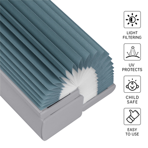 Persianas Celulares Inalámbricas SAMADHI OEM con Filtro de Luz, Riel de Aluminio y Fácil Elevación para Privacidad - Product Image 5
