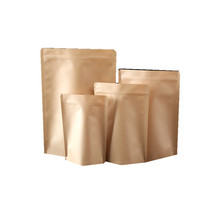 Sachets de conservation alimentaire écologiques de luxe, carrés, laminés, avec fenêtre, refermables, étanches à l'humidité et à fermeture éclair