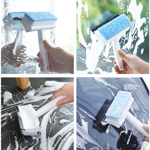 Multifunctional window glass brush, wall tile cleaning brush, <b>double</b>-<b>sided</b> <b>mirror</b> cleaning sponge brush, squeegee - Product Image 3