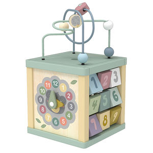Cube d'activités <span class=keywords><strong>en</strong></span> <span class=keywords><strong>bois</strong></span> Montessori 6 <span class=keywords><strong>en</strong></span> 1, jouet d'apprentissage des mathématiques <span class=keywords><strong>pour</strong></span> enfants et bébés, coffret cadeau parfait <span class=keywords><strong>pour</strong></span> bébé - Product Image 2