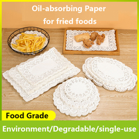 Napperons en papier sulfurisé blancs personnalisables, écologiques, de qualité alimentaire, pour décoration de gâteaux de mariage, avec logo personnalisé