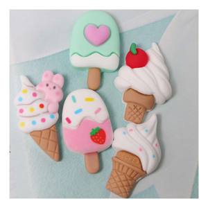 100 Pezzi Resina Alimentare Estiva: Coni <span class=keywords><strong>Gelato</strong></span>, Lecca-lecca, Gelati su Stecco, Resina Piatta per Fai da Te, Accessori per Capelli per Bambini, Decorazioni per Cover Telefono, Patch Artigianali - Product Image 4