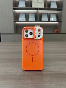 Soporte de Lente de Cámara Ultra Delgado de Bajo Costo, Anillo Magnético, Funda de Teléfono Naranja para 17 Pro Max 17 Pro - Product Image 6