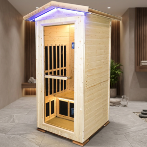 Sauna de madera/Sauna de madera para exterior e interior/Sauna de madera de lujo/Sala de sauna de bienestar/Sauna de spa de lujo/Cabaña de sauna/Barril de sauna - Product Image 4