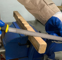 Kit de rastrons et mini-limes pour sculpture sur bois, qualité industrielle et bricolage, avec fraises en carbure d'acier triangulaires pour le travail du bois et le retouchage