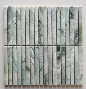 Mosaïque en marbre travertin beige 3/5 x 6 pouces, à rainures empilées, pour la décoration murale de la salle de bain et de la cuisine - Product Image 5