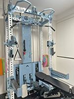 Rack d'entraînement complet multifonctionnel avec barres de sécurité et barre de traction en acier pour l'entraînement des triceps