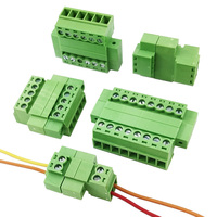Bloc de bornes à vis complet à bride mâle-femelle pas de 3,50 mm - Connecteur avec têtes à broches pour connexion en ligne