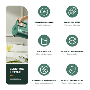Dreepor 2L <strong>Electric</strong> Water Kettles Customized Color Kitchen Appliance Fast Heating Stainless Steel <strong>Electric</strong> Kettle <strong>Tea</strong> <strong>Pots</strong> - Product Image 6