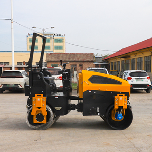 Road máy móc 3 tấn 3000kg Mini Đôi bánh xe thép rung Con lăn nhỏ đôi trống đường lăn để bán - Product Image 3