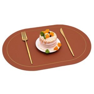 Set de 4 dessous-de-plat ovales Shoho, couleur unie, isolants thermiquement, pour table à manger - Product Image 5