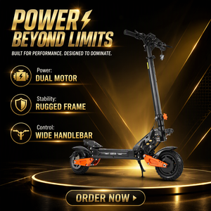 Trottinette pliable à double moteur X8 52V 21Ah, pneus à vide, freins à disque avant/arrière, IP55, 25 km/h, 150 kg, pour adultes (normes UE) - Product Image 2