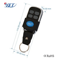 YET2155 Haute Qualité 315/433mhz Quatre Boutons Rolling Code Télécommande pour Porte de Garage