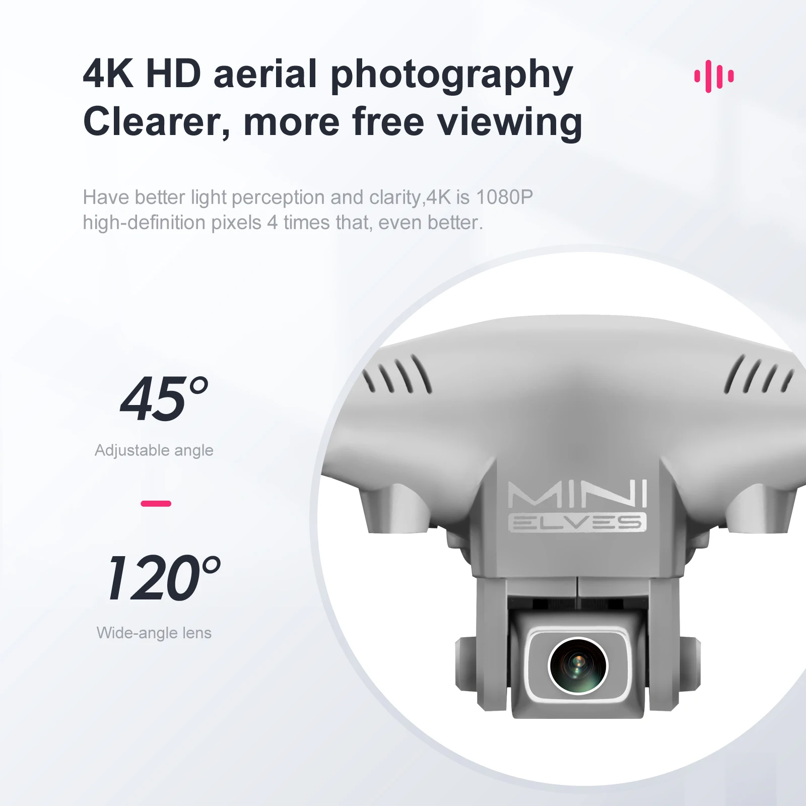 KY908 Mini Drone, 4k hd aerial photography clearer, more free viewing have