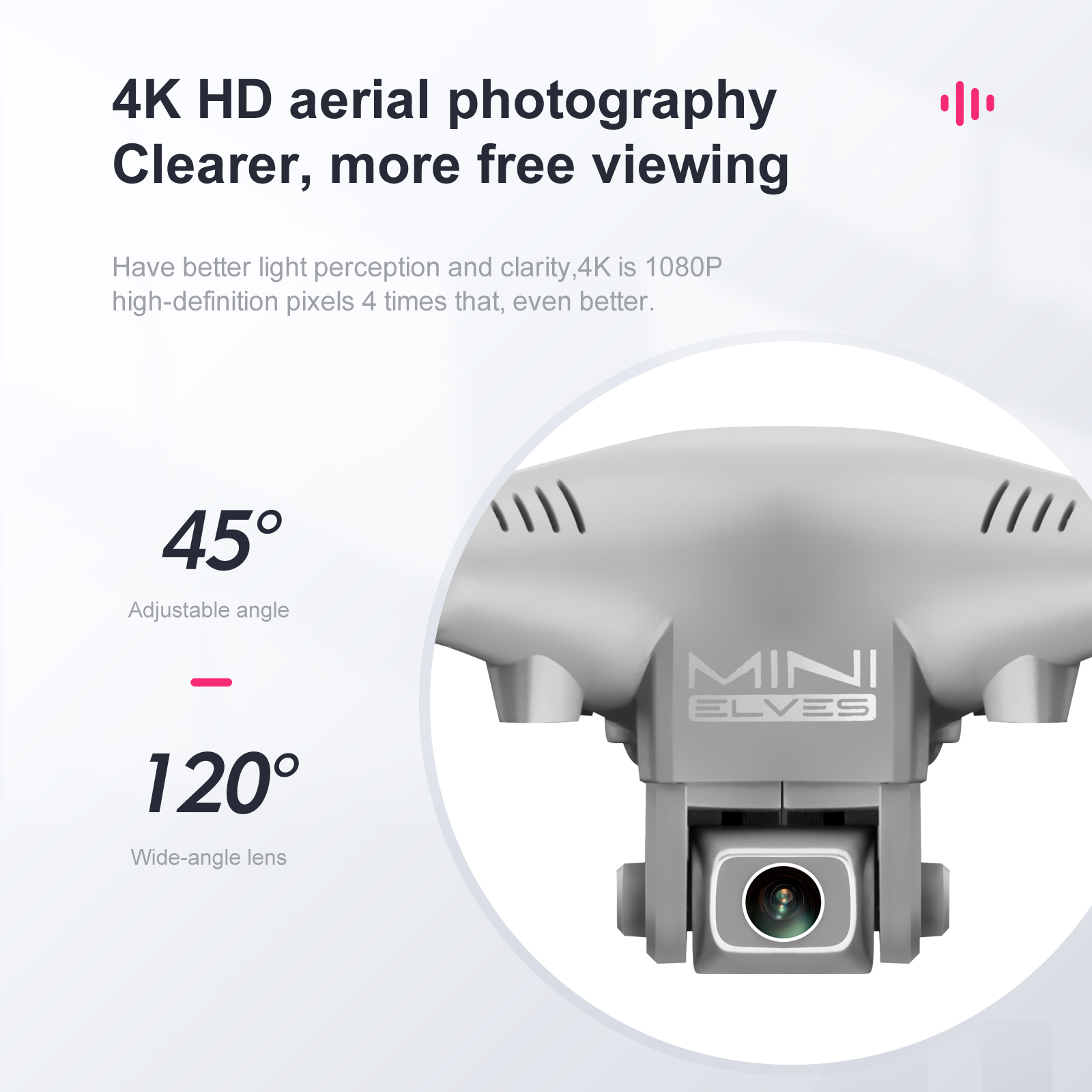 KY908 Mini Drone, 4k hd aerial photography clearer, more free viewing have