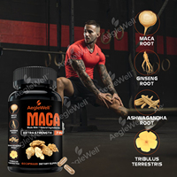 Aeglewell 7 en 1 Capsules de racine de maca Aeglewell Premium pour l'énergie naturelle, la performance et le soutien de l'humeur