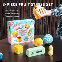 Ensemble de jouets anti-stress en boîte : Cacahuète, Fromage, Beurre, Pudding, Pomme de terre, Bonbons – Articles sensoriels Fidget