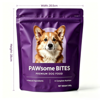 Sachet Doypack Personnalisé Scellable Anti-Enfant, Résistant à l'Humidité, pour Emballage de Friandises, Snacks pour Animaux et Nourriture pour Chiens