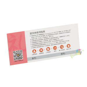China Fabrica Vales de <span class=keywords><strong>Descuento</strong></span> con Logotipo Personalizado, Diseño Gratuito e Impresión, <span class=keywords><strong>Vale</strong></span> de Regalo para Tiendas - Product Image 5