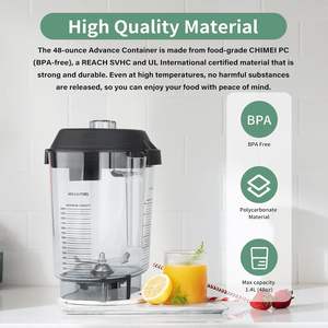 Blender Pitcher 48oz Compatible avec <span class=keywords><strong>vita</strong></span>-<span class=keywords><strong>mix</strong></span> Quiet One VM0145 36019 15978 BarBoss Drink Machine Advance Commercial Blender - Product Image 4