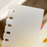 Séparateurs de classeur A4, B5, A5, A6, A7, A8 en PP dépoli, feuilles de protection intérieures pour agenda, carnet, album photo