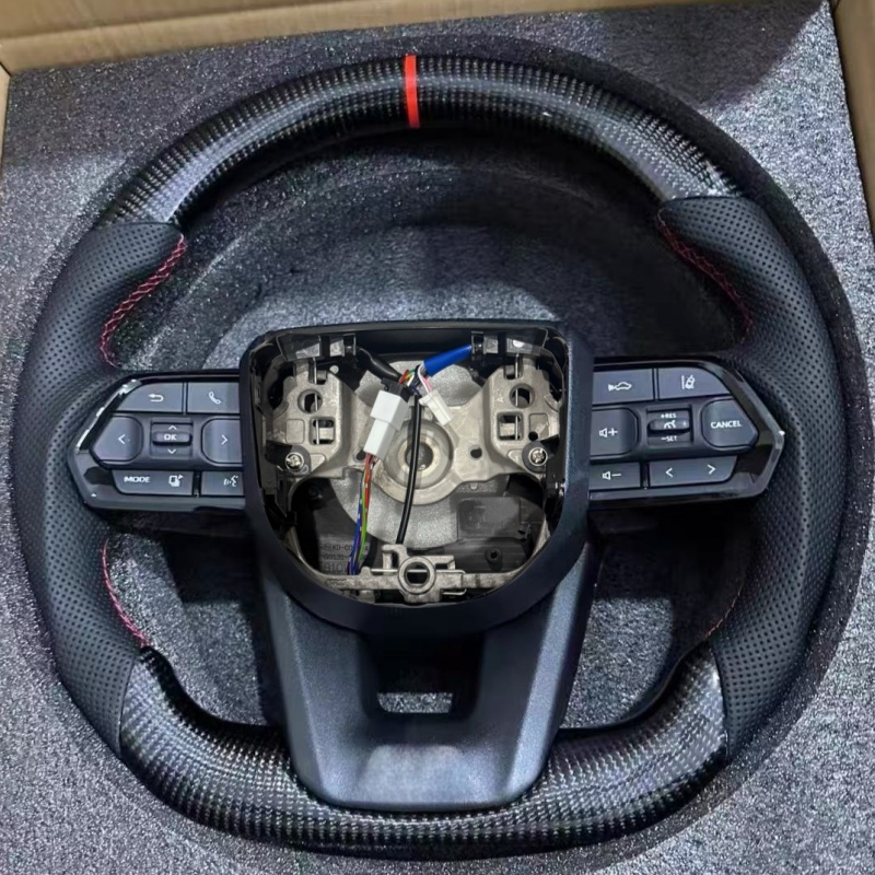 Toyota Hiace Steering Wheel - Custom Carbon Fiber Design