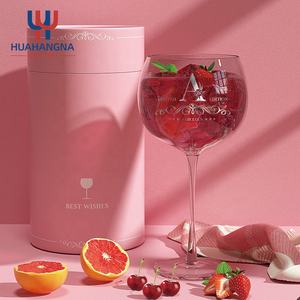 23 oz logotipo personalizado globo decorado <span class=keywords><strong>Gin</strong></span> Tonic cóctel degustación de vidrio de tallo largo Copa caja de regalo de boda - Product Image 2