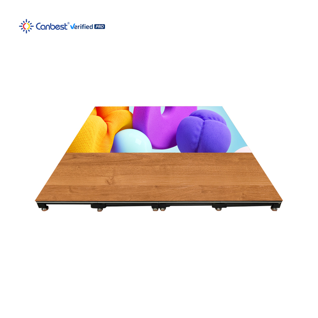 Canbest Indoor Interactive Invisible Texture LED Dance Floor COB P1.5 P1.9 Video Tile Stage Event Exhibition Wall Display Screen