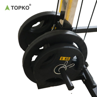 TOPKO Machines de musculation multifonctionnelles à succès, rack à squats, entraîneur fonctionnel de salle de sport, barre de musculation, rack à squats