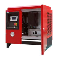 Compresseur d'air à vis monophasé refroidi par air 5HP avec certification CE, PLC, 220V, 50HZ, 0.8Mpa pour la pulvérisation de peinture