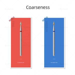 HYTOOSウォータードロップキューティクルネイルドリルビットプロフェッショナルダイヤモンドロシアネイルビット安全下ネイルデッドスキンクリーナーバーツール - Product Image 2