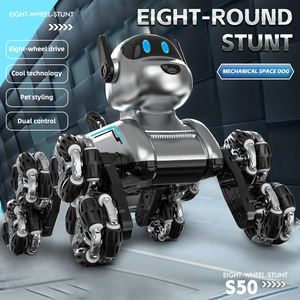 Cane <span class=keywords><strong>Robot</strong></span> <span class=keywords><strong>Telecomandato</strong></span> a Otto Ruote, <span class=keywords><strong>Giocattolo</strong></span> Educativo per Bambini, <span class=keywords><strong>Robot</strong></span> Acrobatico con Musica e Suoni, Costruzione in Plastica ABS - Product Image 2