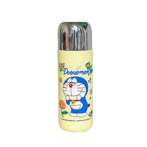 Termo de acero inoxidable Doraemon de 500 ml, botella de agua aislada para mujeres estudiantes, regreso a la escuela, verano 2024 - Product Image 4