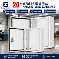 Boîtier de commande en acier galvanisé IP54, double porte, coffret de distribution, armoire électrique encastrée