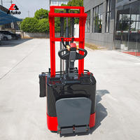 Chariot élévateur à palettes électrique pour fûts en acier, capacité 1-2 tonnes, hauteur de levage 2500 mm, rayon de braquage 2400 mm, usage industriel, roues en PU