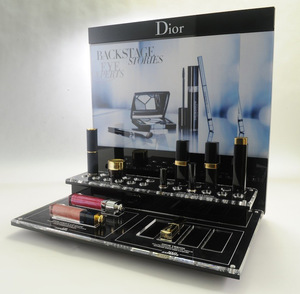 VONVIK Professional Custom Cosmetic Display Cabinet Floor Acrylic Makeup Lipstick Display Stand with Drawer