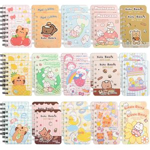 Carnet de notes mini en spirale à motif de dessin animé mignon, portable, format de poche, pour élèves du primaire, fournitures scolaires, récompenses pour étudiants - Product Image 1