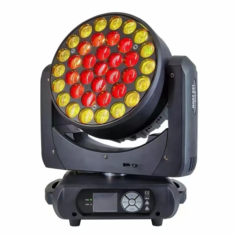 37x15W RGBW 4 in 1 lampu manik-manik Kontrol Zoom Led kepala bergerak mencuci sorot mata zoom led kepala bergerak pencahayaan disko